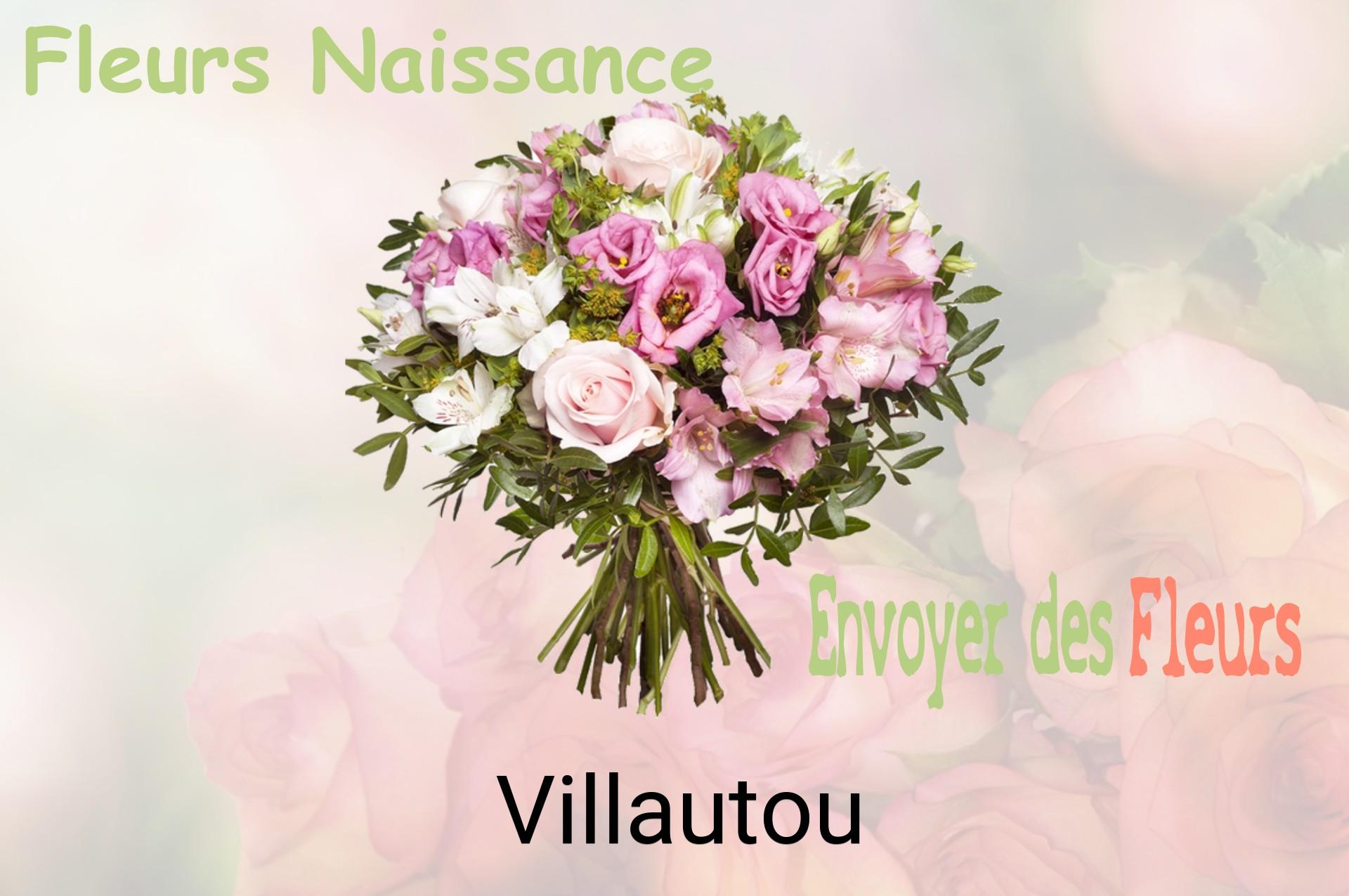 Bouquet de fleurs de naissance livré à Villautou